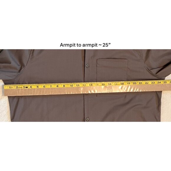 Lululemon Commission Long Sleeve Button Up Shirt Mens XXL Asphalt Grey - Picture 10 of 13